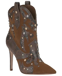 Jessica Simpson Women's Palieve Stiletto Studded Western Dress Booties