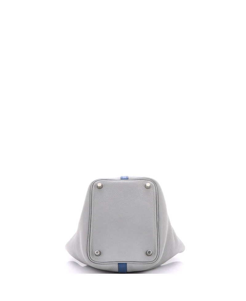 Pre-Owned HERMES Pm Bicolor Picotin Lock Bag Clemence with Swift