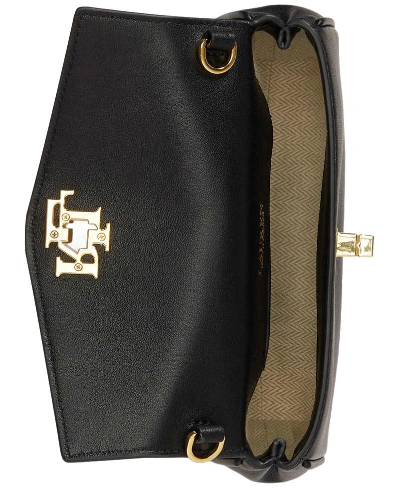 Lauren Ralph Leather Tanner Crossbody Handbag