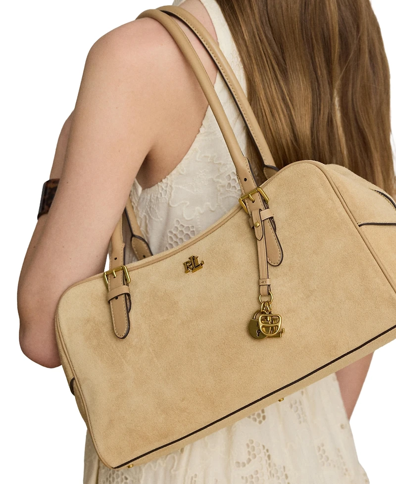 Lauren Ralph Lauren Medium Marcy Zip-Top Satchel Handbag