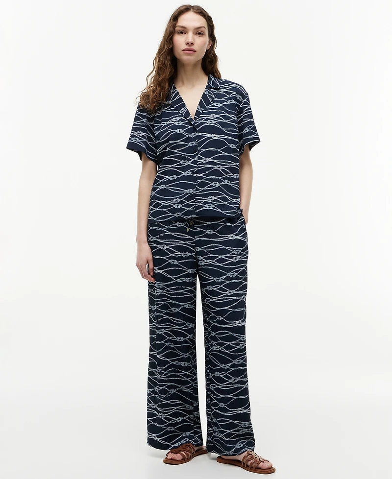Tommy Hilfiger Women's Printed Pull-On Pants