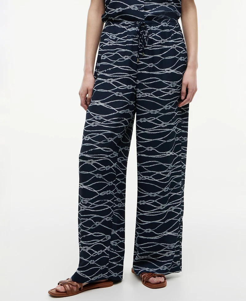 Tommy Hilfiger Women's Printed Pull-On Pants