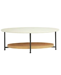 Madison Park Beaumont 2 Tier Oval Coffee Table