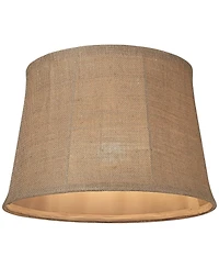 Springcrest Set of 2 Softback Drum Lamp Shades Medium 13" Top x 16" Bottom x 11" Slant Spider Harp Finial Fitting