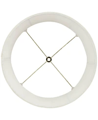 Springcrest Cascade 13" x 14" x 11" High x 11" Slant Lamp Shade Replacement Drum Pleated Washer Harp Finial