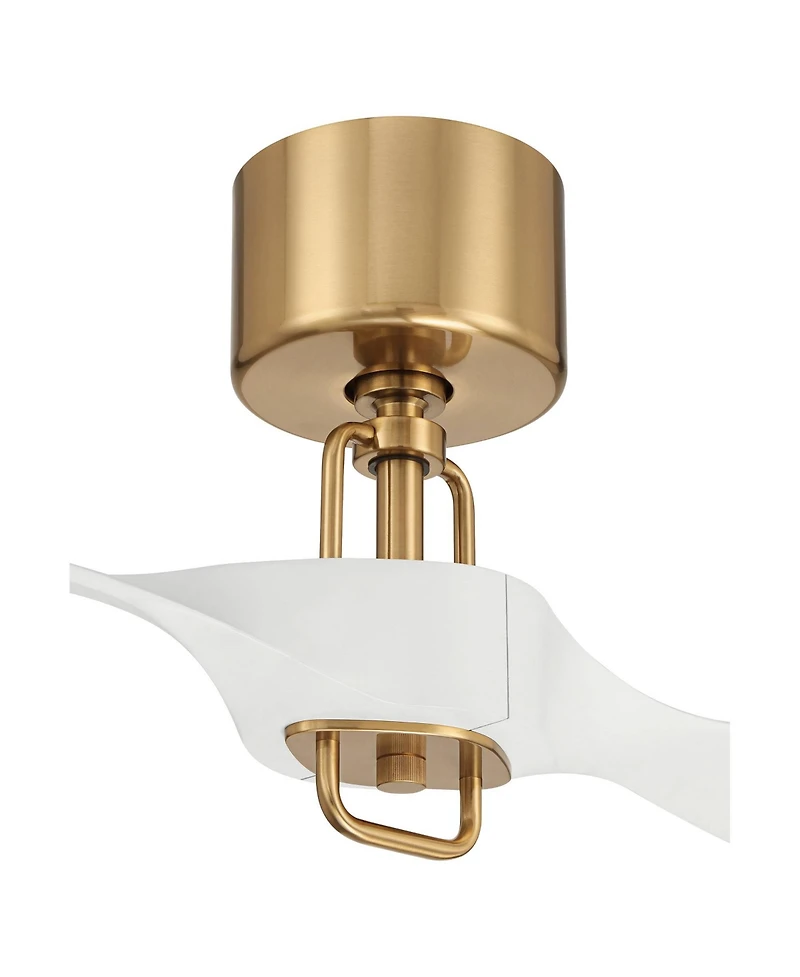 Casa Vieja 56" Longbow Brass Indoor/Outdoor Ceiling Fan