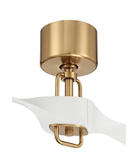 Casa Vieja 56" Longbow Brass Indoor/Outdoor Ceiling Fan