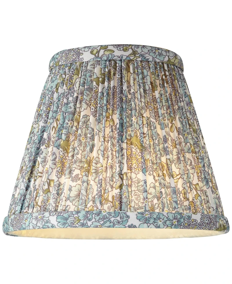 Springcrest 3 1/2" Top x " Bottom x 5" High x 5" Slant Print Lamp Shade Replacement Set of Pleated Clip On Candelabra