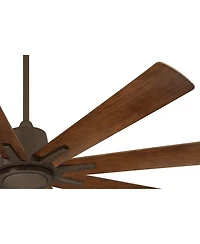 Casa Vieja 54" Inspirit Bronze Led Damp Remote Ceiling Fan