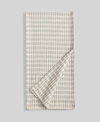 Calvin Klein Dot Dash Plaid Yarn Dyed Cotton Blanket