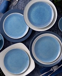 Noritake Colorwave Kiln Azure Coupe Salad Plates, Set of 4