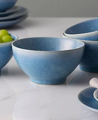 Noritake Colorwave Kiln Azure Rice Bowls, Set of 4