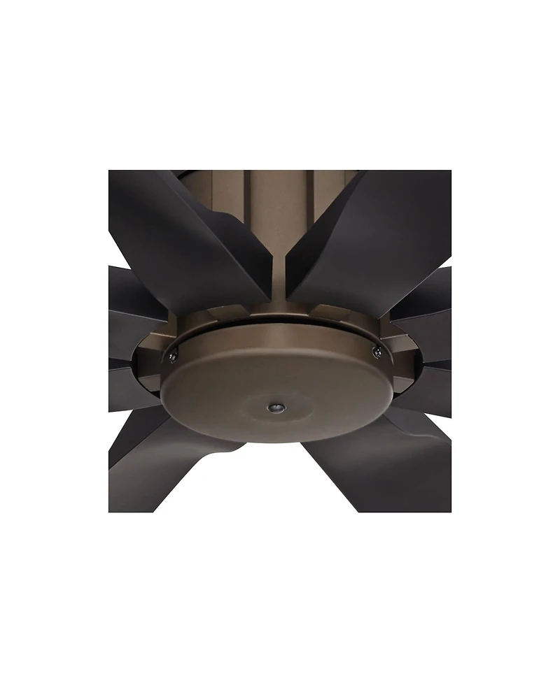 Possini Euro Design 70" Defender Modern Industrial Indoor Outdoor Ceiling Fan Remote