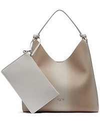 Dkny Paula Polyurethane Large Hobo Handbag