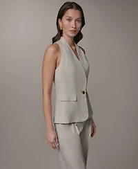 Donna Karan New York Women's Collarless Vest