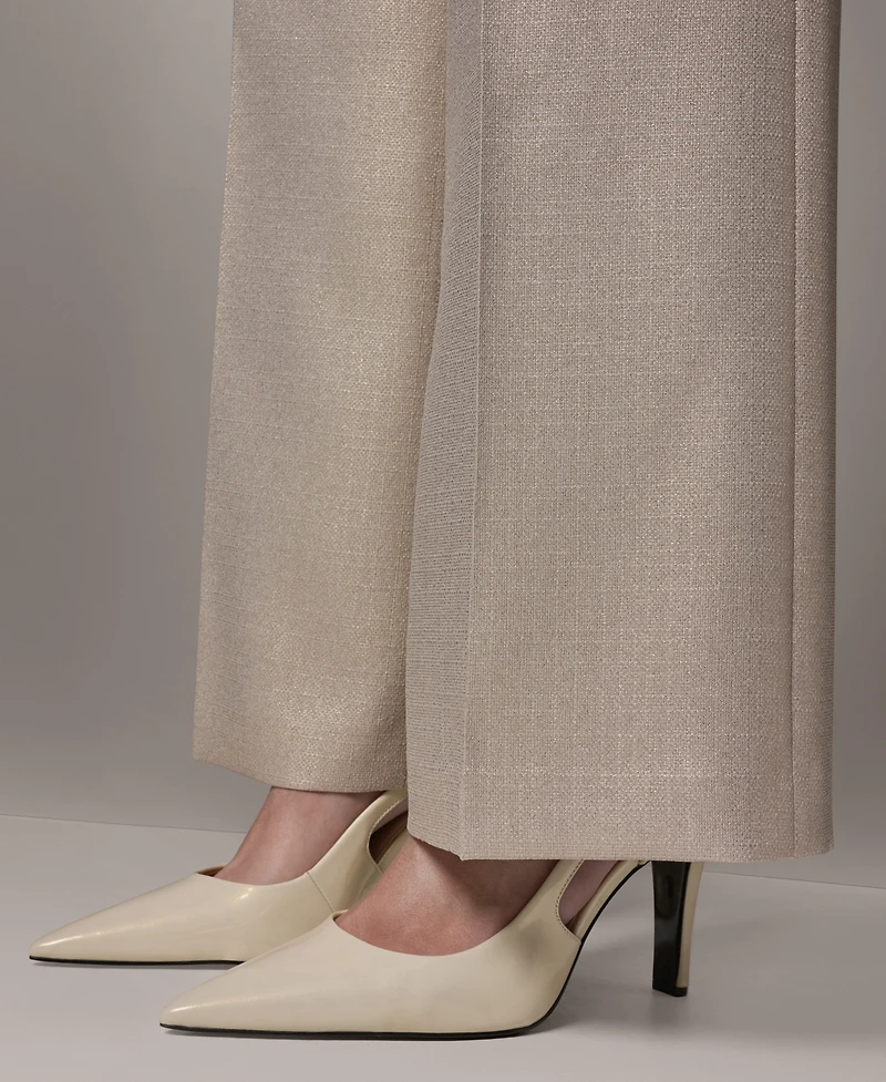 Donna Karan New York Women's Metallic Wide-Leg Pants