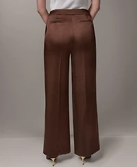 Donna Karan New York Women's High-Rise Wide-Leg Pants