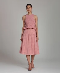 Avec Les Filles Women's A-Line Midi Skirt