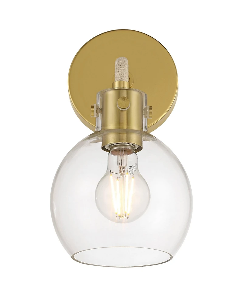 Possini Euro Design Possini Euro Wicander 11 1/4" High Antique Brass Wall Sconce