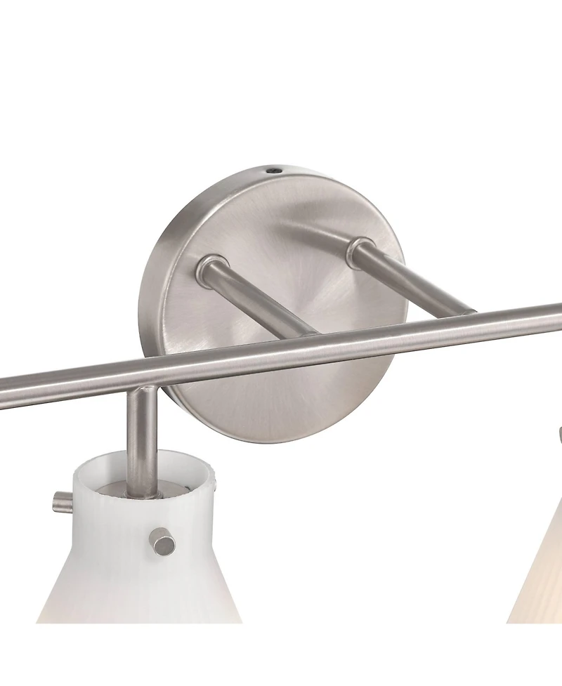 Possini Euro Design Possini Euro Cielo 33" Wide Brushed Nickel 4-Light Bath Light