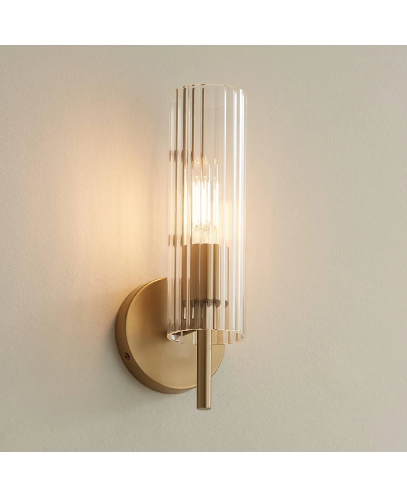 Possini Euro Design Possini Euro Taurus 13 1/2" High Brushed Champagne Wall Sconce