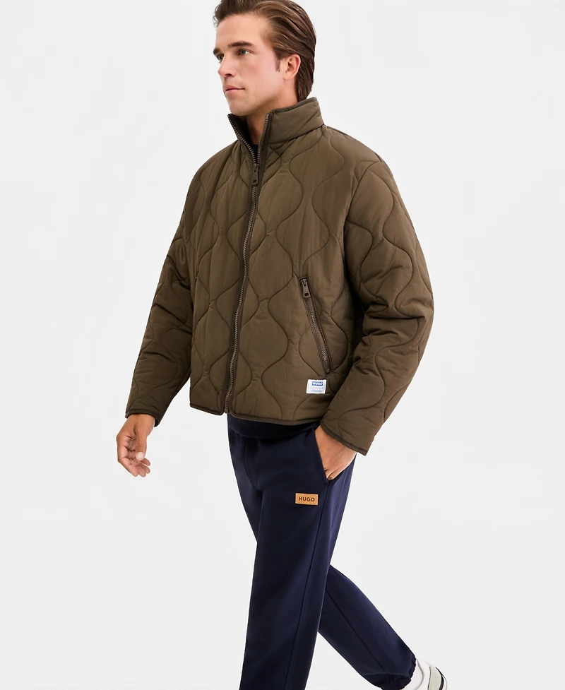 Hugo Boss Men's Quilted Long-Sleeve Jacket