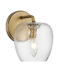 Possini Euro Design Possini Euro Mabel 8" High Aged Brass Water Glass Wall Sconce