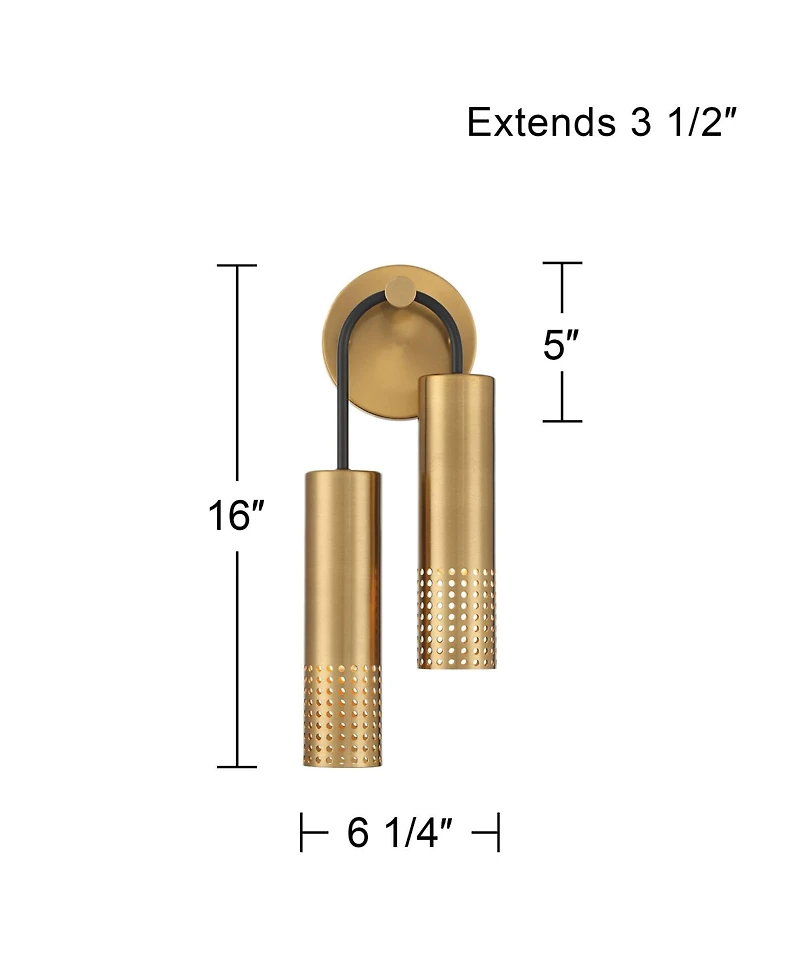 Possini Euro Design Celine 16" High 2-Light Wall Sconce, Set of 2