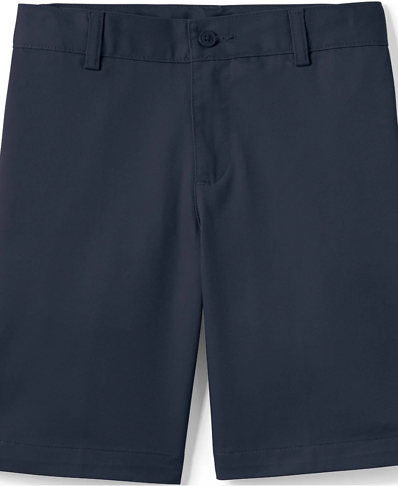 Lands' End Big Boys Slim Plain Front Blend Chino Shorts