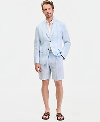 Club Room Men's Plaid Linen Blazer, Macy's Exclusive - Jacket Soft Yd