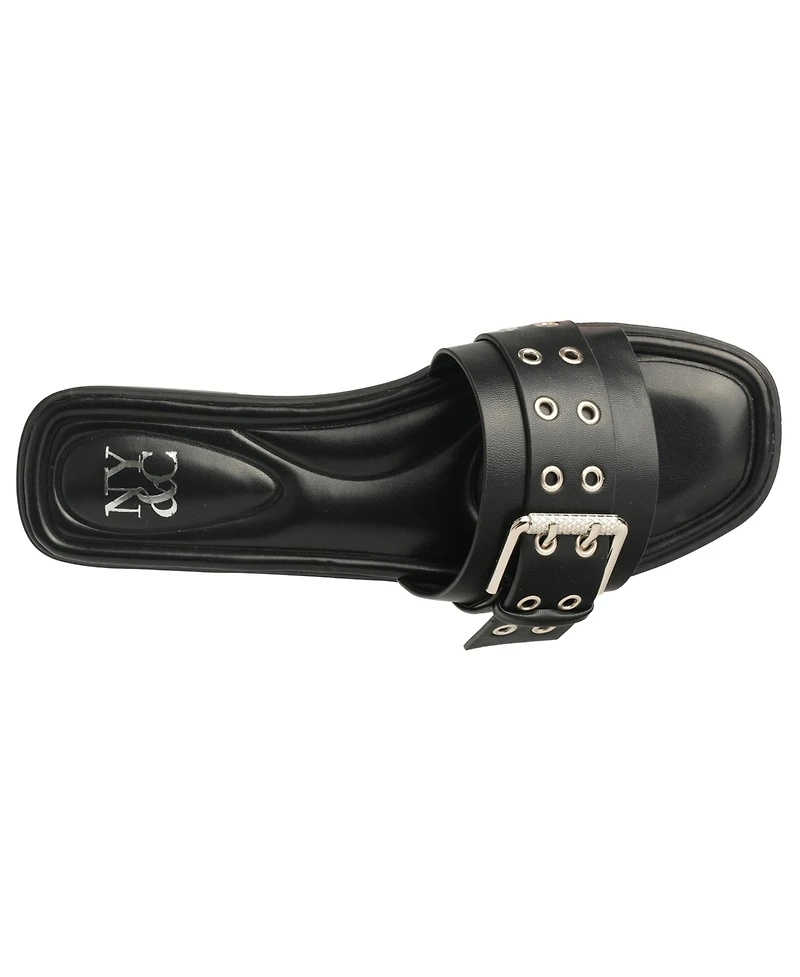 New York & Company Women's Rey Slides Sandals