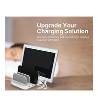 Emerson 5 Port Multi Device Usb Charging Station Hub with Charging Cables
