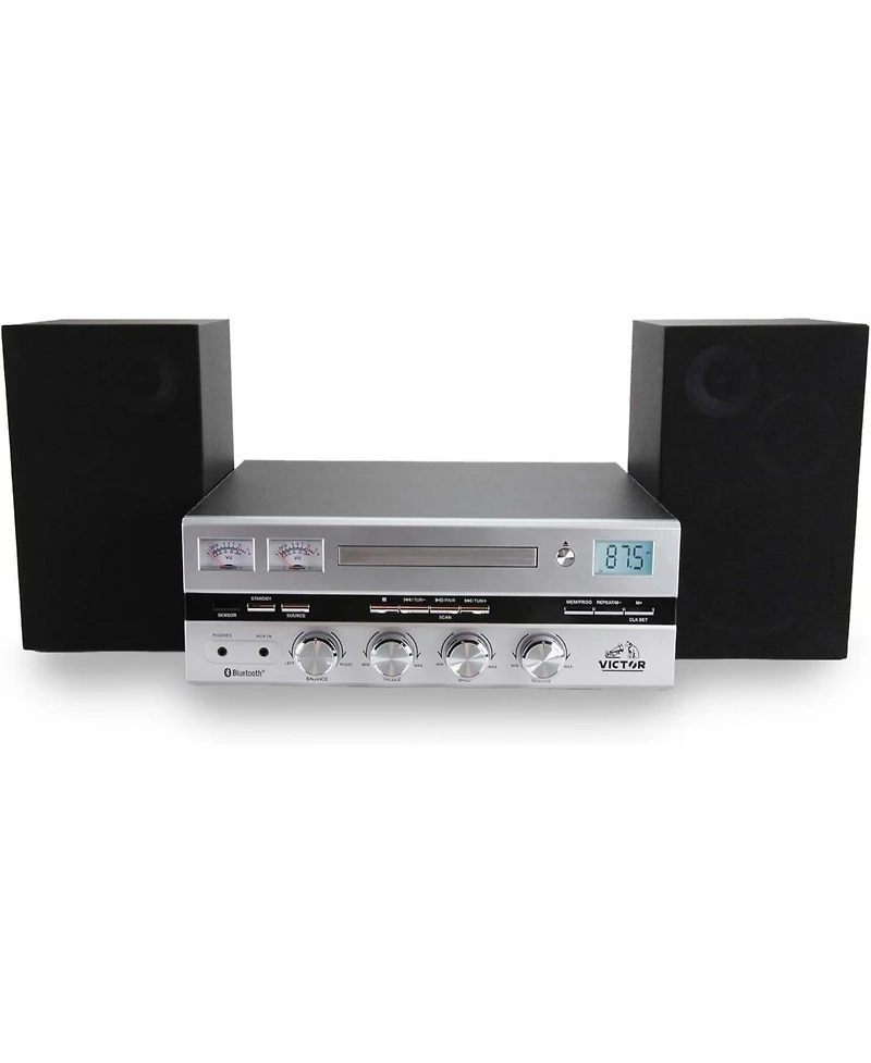Victor Milwaukee 50 Watt Bluetooth Stereo System with Cd Player and Radio