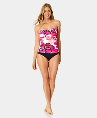 Anne Cole Women's Bandeau Neck Tankini Top