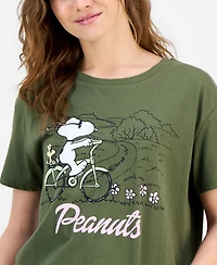 Grayson Threads, The Label Juniors' Snoopy Bike Graphic-Print Tee