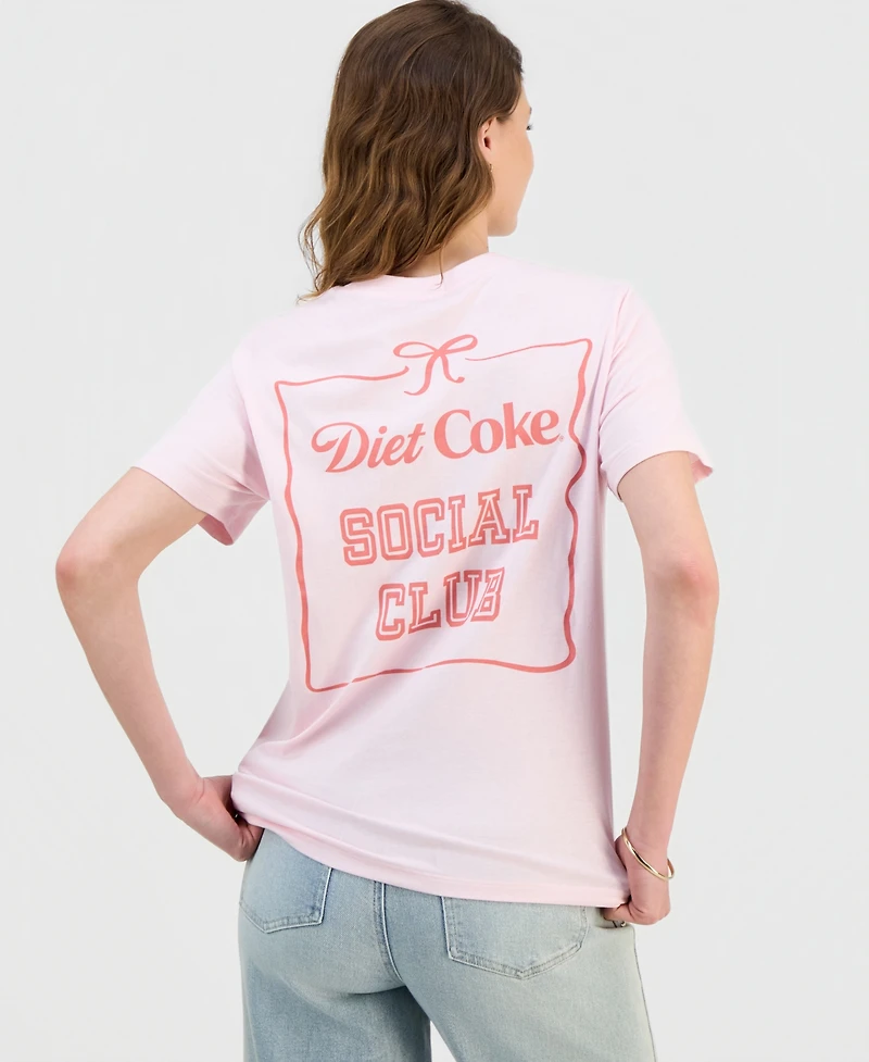 Grayson Threads, The Label Juniors' Diet Coke Bow Graphic-Print Tee