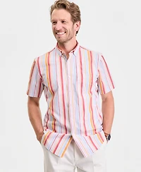 Club Room Men's Short-Sleeve Poplin Shirt, Macy's Exclusive