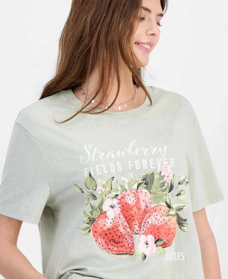 Love Tribe Juniors' The Beatles Mineral-Wash Tee