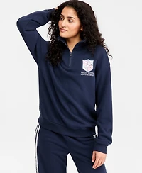 Love Tribe Juniors' Hello Kitty Match Quarter-Zip Sweatshirt
