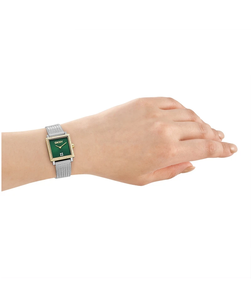 Dkny Women's Milanese Quartz Two-Tone Stainless Steel Bracelet Watch 24x31mm