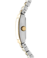 Dkny Women's Signature Shape Quartz Two-Tone Bracelet Watch 17x25.5mm