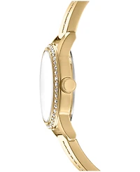 Dkny Women's Half Bangle Quartz Gold-Tone Stainless Steel Watch 28mm