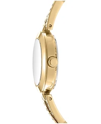 Dkny Women's Half Bangle Quartz Gold-Tone Stainless Steel Watch 26mm