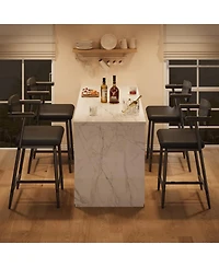 gaomon 26" Counter Height Bar Stools Set of 2 with Armrests