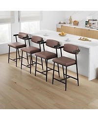 gaomon 26" Counter Height Bar Stools Set of 2 with Armrests