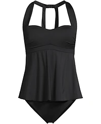 Lands' End Women's Sweetheart Fauxkini One Piece