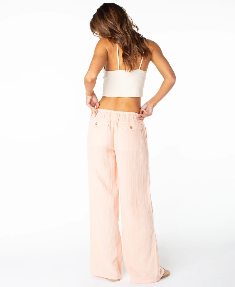 Roxy Juniors' Iyla Low Rise Straight Leg Pants