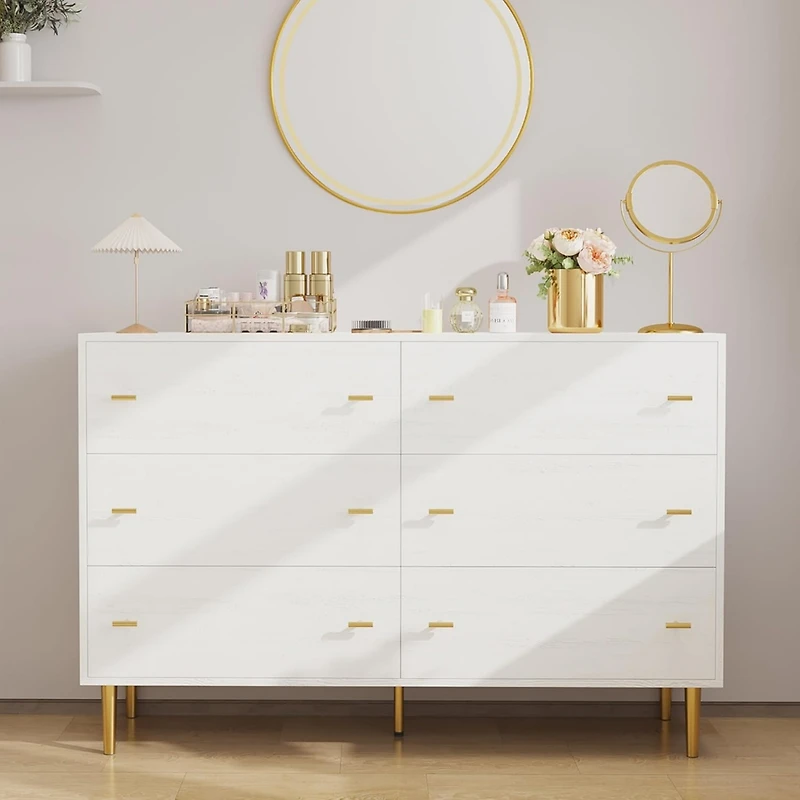 gaomon 47.2" Wide 6-Drawer Dresser