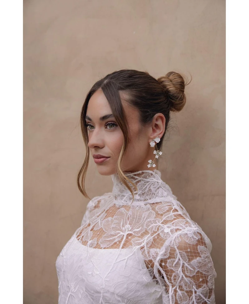 Untamed Petals Cove Crystal Statement Earrings