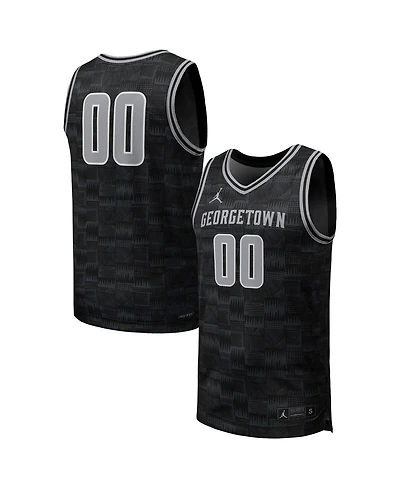 Jordan Men's 00 Black Georgetown Hoyas Replica Basketball Jersey